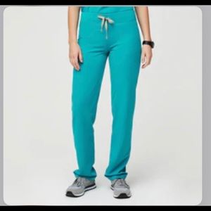 women's Teal Livingston™ - Petite Basic Scrub Pants - M - Petite / Teal